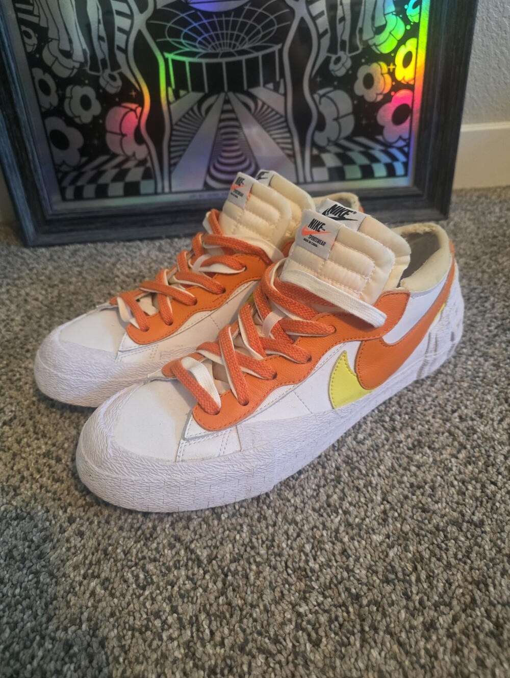 Nike Blazer Low x Sacai Magma Orange 10.5